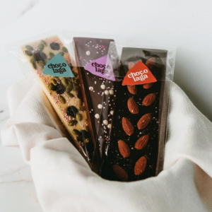 Tablette garnie de chocolat