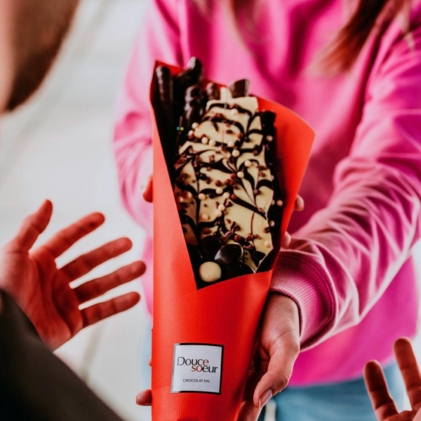 Bouquet de fleurs en chocolat – Image 3