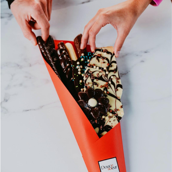 Bouquet de fleurs en chocolat – Image 4
