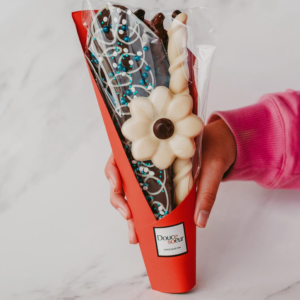 Bouquet de fleurs en chocolat
