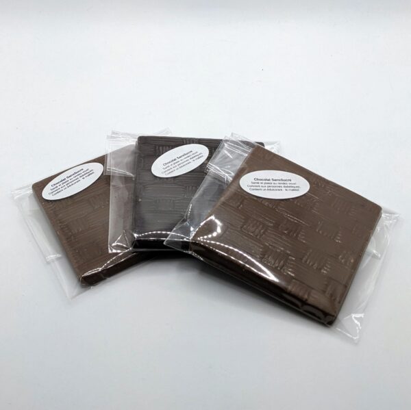 Tablette de chocolat sans sucre